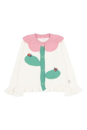 cardigan in cotone avorio STELLA McCARTNEY KIDS | TY9100Z2423101